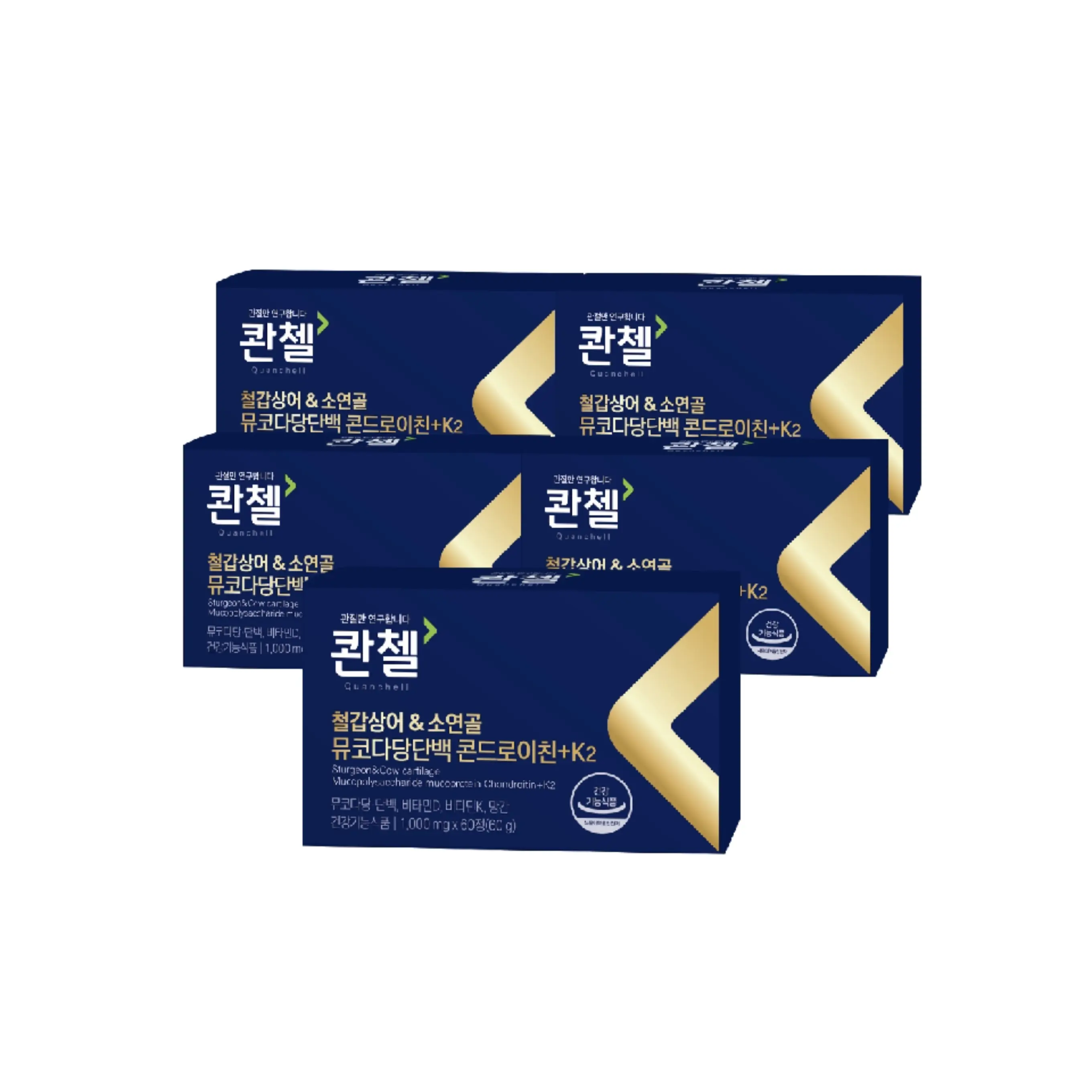 콴첼 철갑상어&소연골 뮤코다당단백 콘드로이친 K2 (5EA)
